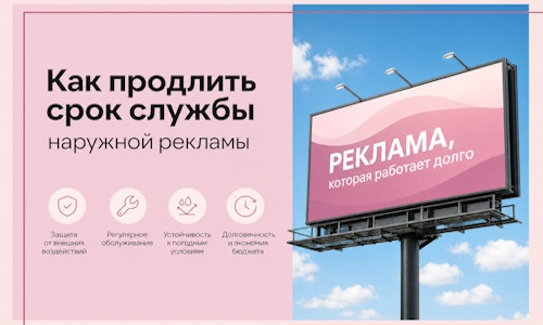 Как продлить срок службы наружной рекламы в  Перми