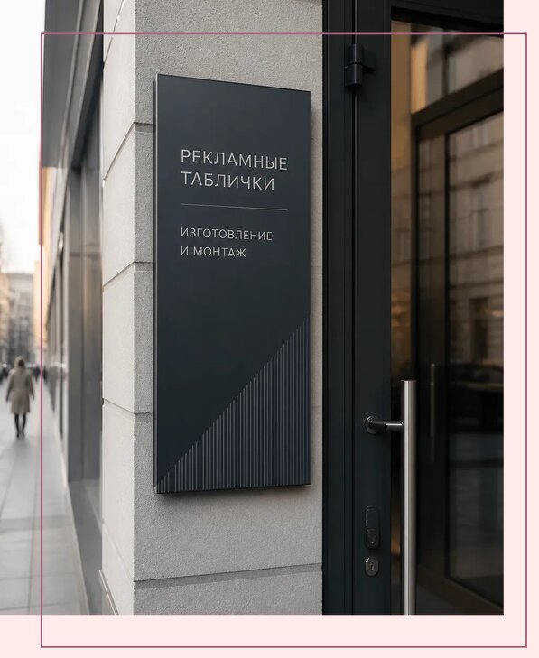 Рекламные таблички в Перми по цене от 4820 р. | Аванза-Прм