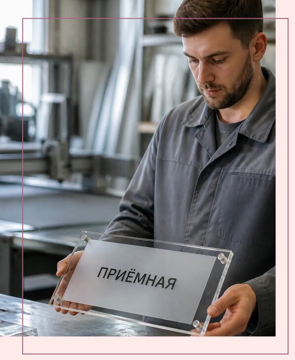 Таблички из оргстекла на заказ в Перми от 4177 р. | Аванза-Прм